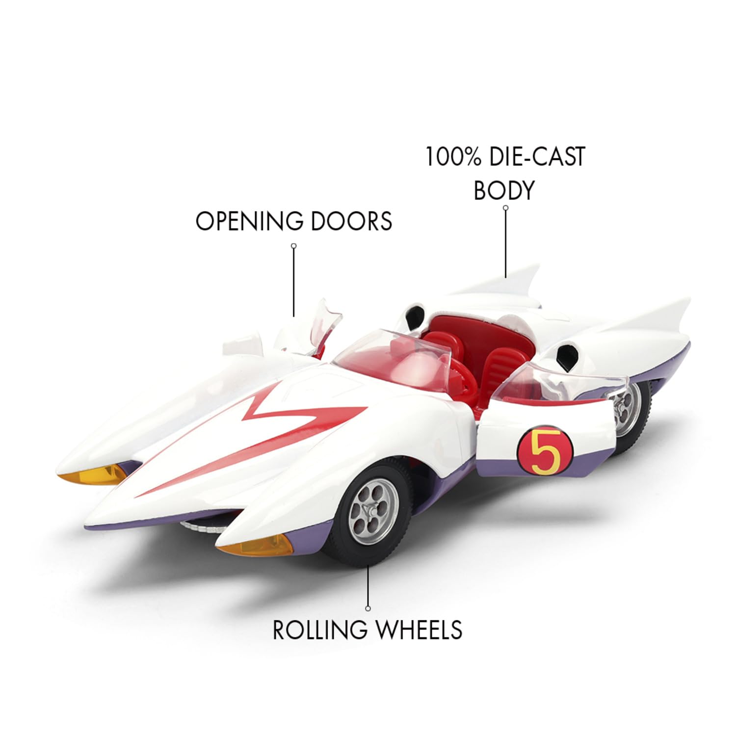 Jada Toys Speed Racer Mach 5 (1:32) - Legendary Metal Anime